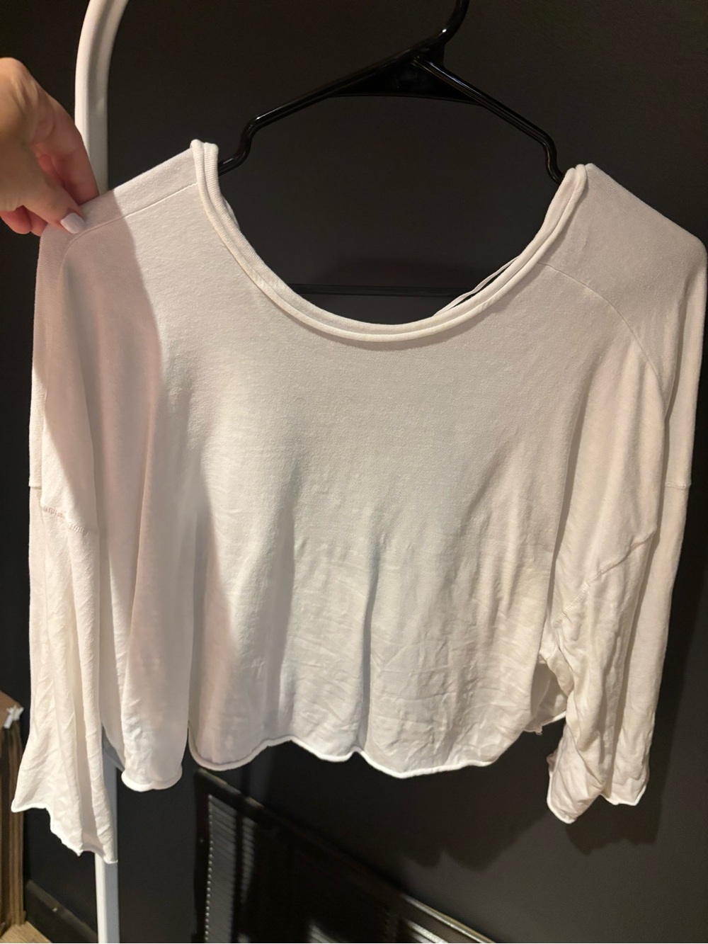 FP Movement by Free People White Long-Sleeve Scoop-Neck Top